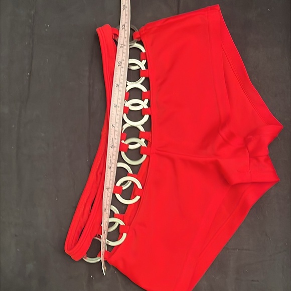 Cherry Red two piece dance festival outfit - Picture 3 of 9